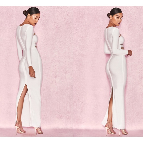 House Of CB, 'Conastanza' White Bandage Maxi Dress, Size S **FIRM PRICE** - Picture 4 of 12